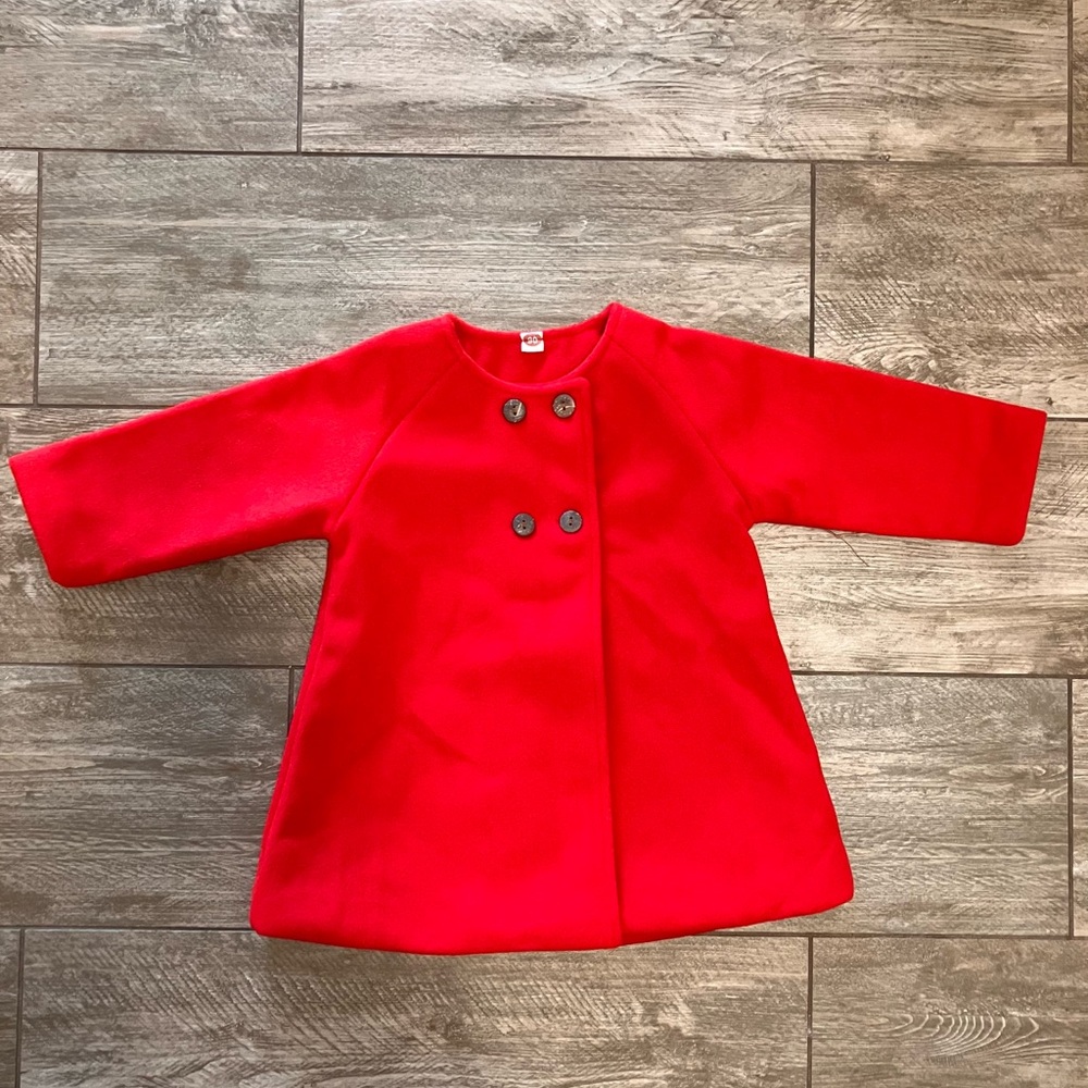 Classic Red Kids Coat